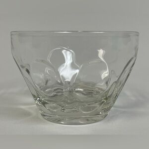 Vintage Pair of Dimpled Dessert Bowls 3.5" Round 2.25" Tall